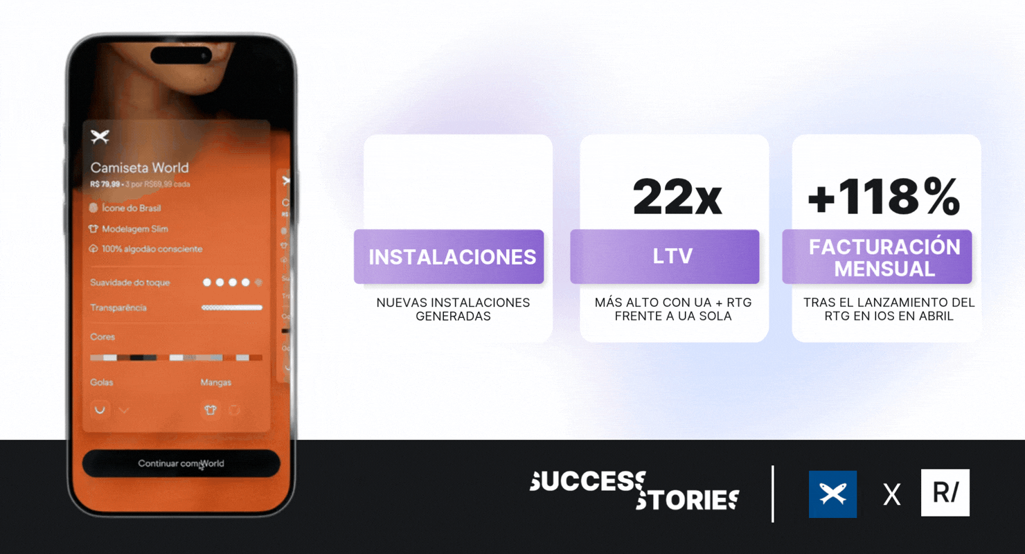 crecimiento de la app hering-apple ads-reach beyond-retargeting de apps-adquisición de usuarios-aumento de facturación de la app-ltv lifetime value-retargeting en ios-crecimiento de instalaciones-reengagement de usuarios-marketing de apps mobile-anuncios en app store-retargeting multiplataforma-compras recurrentes-caso de éxito rocket lab